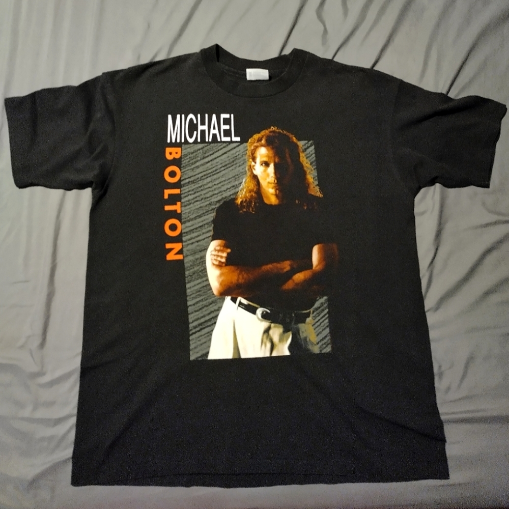 Michael Bolton Soul Provider single stitch 1990 tour shirt Mens XL